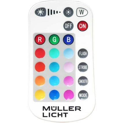 Müller-Licht - LED RGBW Dimmable outdoor floodlight LED/10W/230V IP65 + remote control