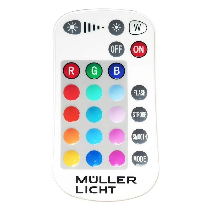Müller-Licht - LED RGBW Dimmable outdoor floodlight LED/10W/230V IP65 + remote control