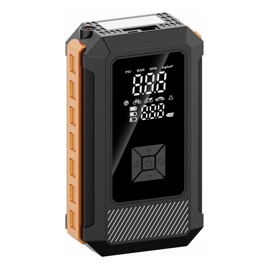 Multifunctional 8000 mAh jump starter and charger with air compressor