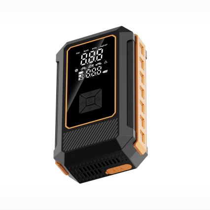 Multifunctional 8000 mAh jump starter and charger with air compressor