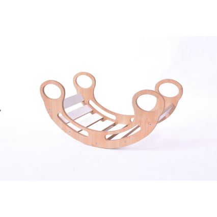 Multifunctional swing Montessori white/maple