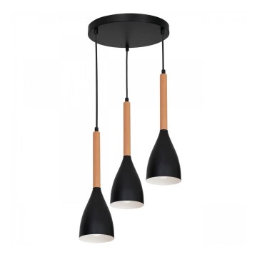 MUZA Round Cable Pendant Light, 3xE27/60W/230V