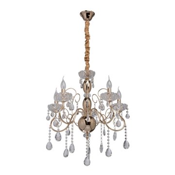 MW-LIGHT - Crystal chandelier on a chain ADELE 5xE14/40W/230V