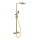 NAESBY Brushed Brass Thermostatic Shower Set