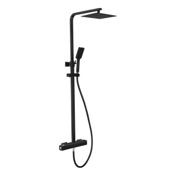 NAESBY Matte Black Thermostatic Shower Set