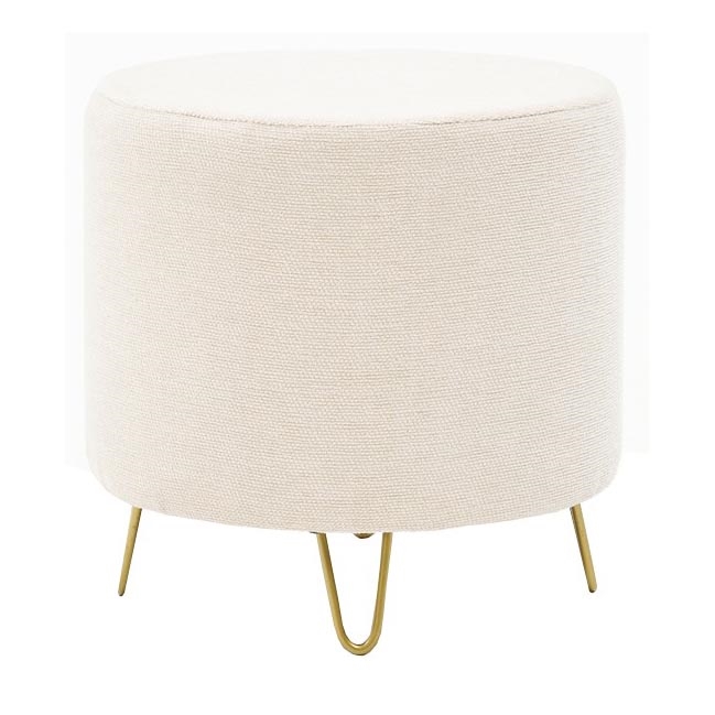 NANI Ottoman, Ø 40 cm, Cream