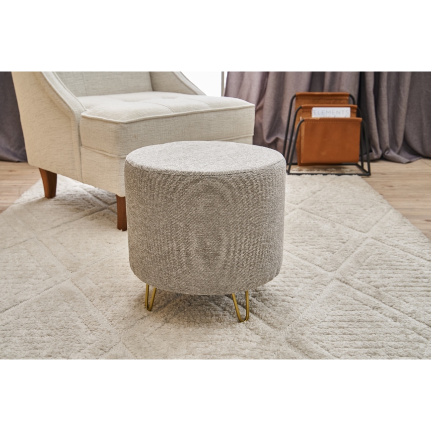 NANI Ottoman, Ø 40 cm, Cream