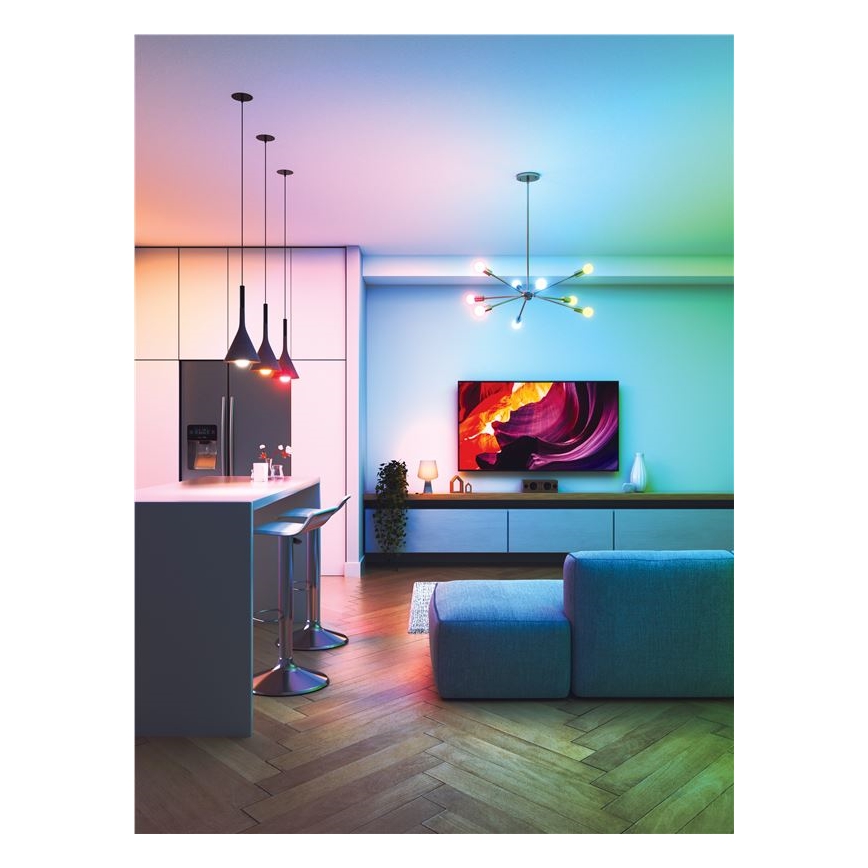 SET 3x LED RGBW Dimmable bulb ESSENTIALS A60 E27/8,5W/230V CRI 90 2700-6500K Wi-Fi - Nanoleaf