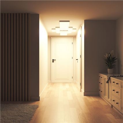 Nanoleaf - 3-piece set: RGBW dimmable SKYLIGHT ceiling lights — 1× LED 18W/230V + 2× LED 16W/230V, 2700–6500K, Wi‑Fi