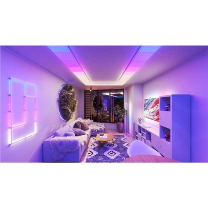 Nanoleaf - 3-piece set: RGBW dimmable SKYLIGHT ceiling lights — 1× LED 18W/230V + 2× LED 16W/230V, 2700–6500K, Wi‑Fi
