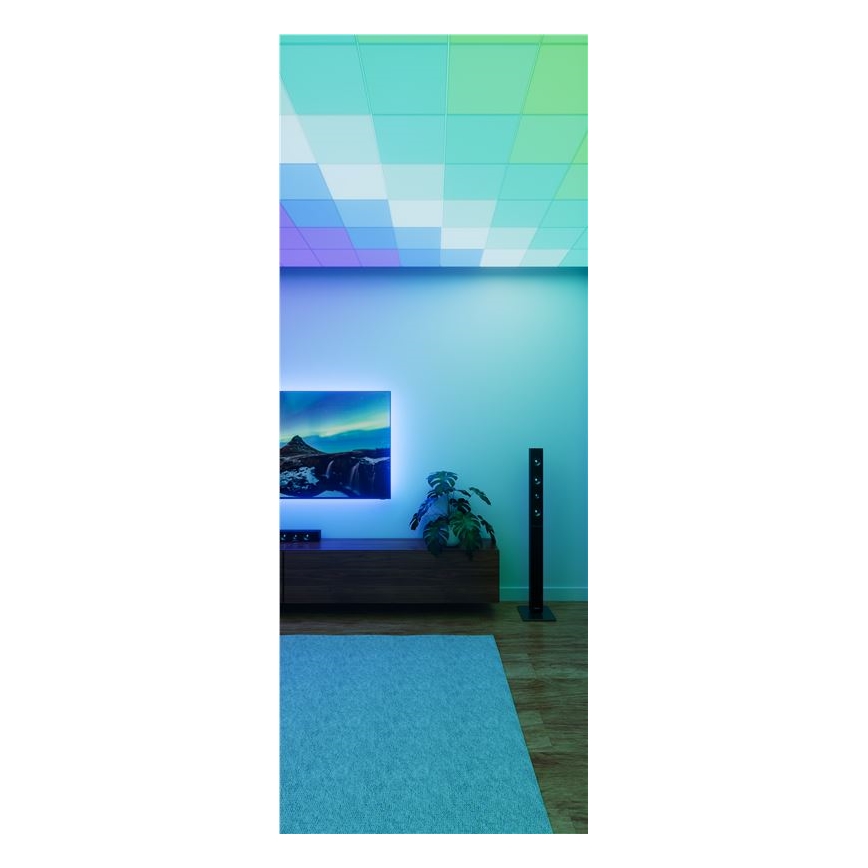 Nanoleaf - 3-piece set: RGBW dimmable SKYLIGHT ceiling lights — 1× LED 18W/230V + 2× LED 16W/230V, 2700–6500K, Wi‑Fi