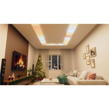 Nanoleaf - 3-piece set: RGBW dimmable SKYLIGHT ceiling lights — 1× LED 18W/230V + 2× LED 16W/230V, 2700–6500K, Wi‑Fi