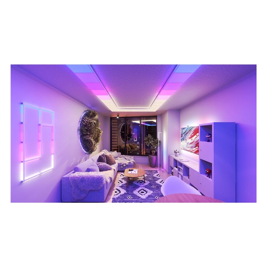 Nanoleaf - SET 3x RGBW Dimmable ceiling light SKYLIGHT 1xLED/18W/230V + 2xLED/16W/230V 2700-6500K Wi-Fi