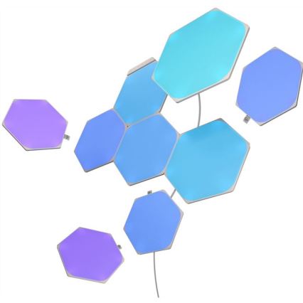 Nanoleaf - SET 9x LED RGB Dimmable panel SHAPES HEXAGON LED/2W/230V 1200-6500K Wi-Fi