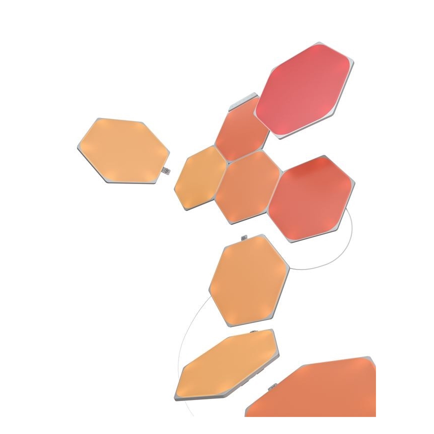 Nanoleaf - SET 9x LED RGB Dimmable panel SHAPES HEXAGON LED/2W/230V 1200-6500K Wi-Fi