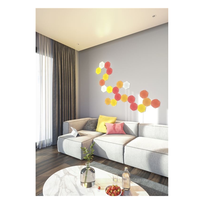 Nanoleaf - SET 9x LED RGB Dimmable panel SHAPES HEXAGON LED/2W/230V 1200-6500K Wi-Fi