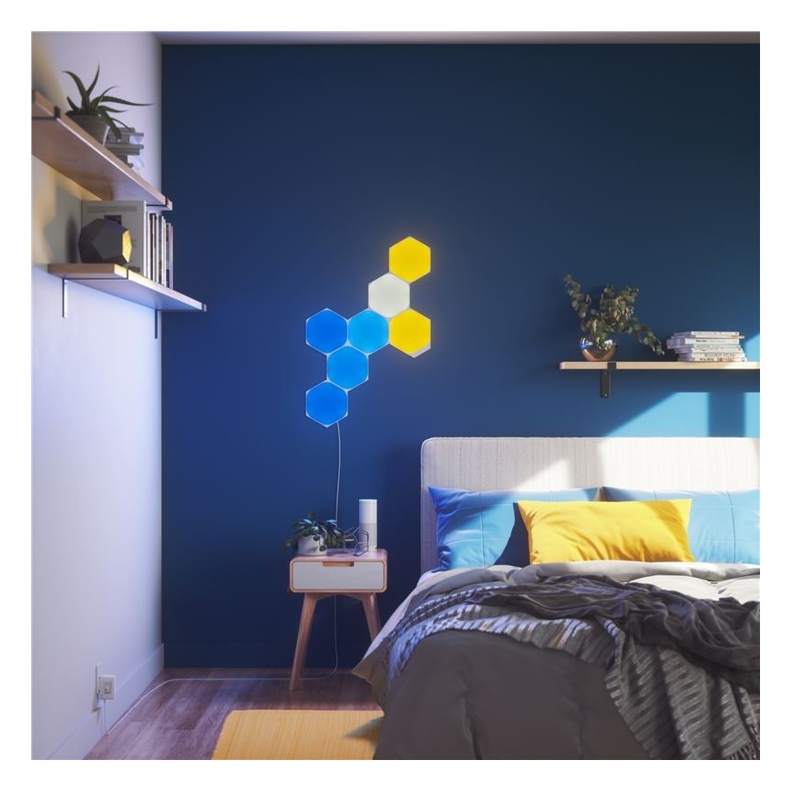 Nanoleaf - SET 9x LED RGB Dimmable panel SHAPES HEXAGON LED/2W/230V 1200-6500K Wi-Fi