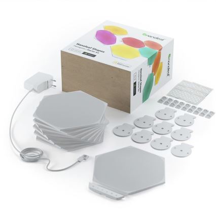Nanoleaf - SET 9x LED RGB Dimmable panel SHAPES HEXAGON LED/2W/230V 1200-6500K Wi-Fi