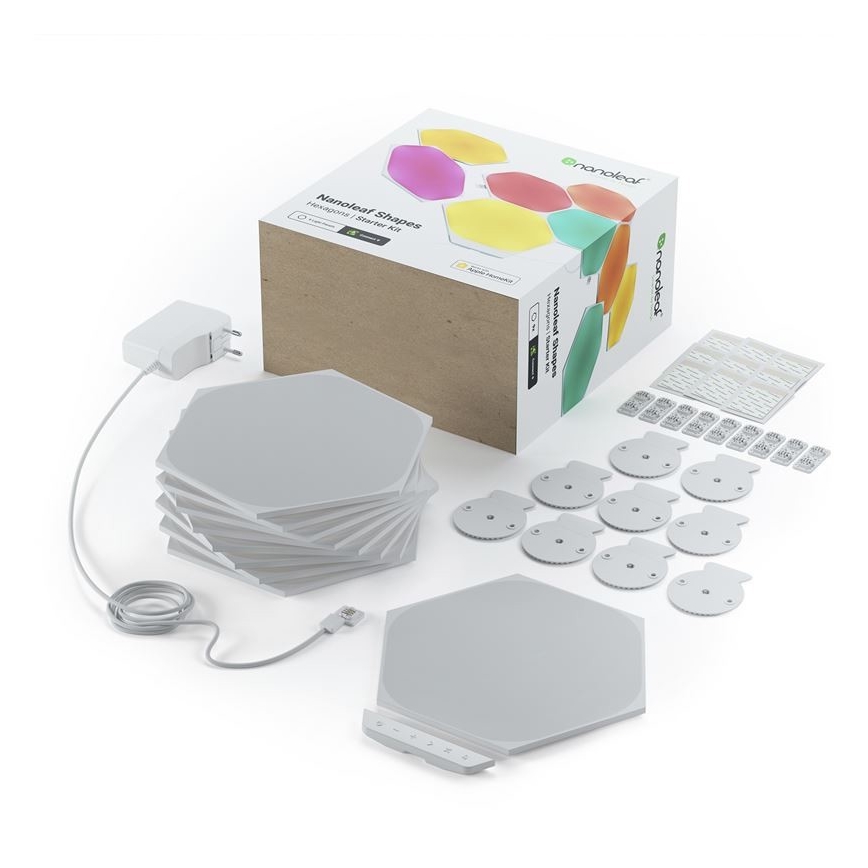 Nanoleaf - SET 9x LED RGB Dimmable panel SHAPES HEXAGON LED/2W/230V 1200-6500K Wi-Fi