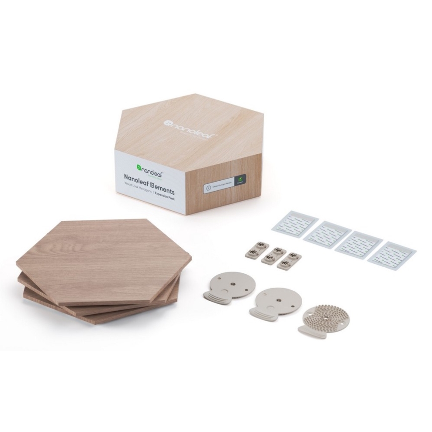 Nanoleaf - SET 3x LED Dimmable panel HEXAGONS LED/2W/230V Wi-Fi