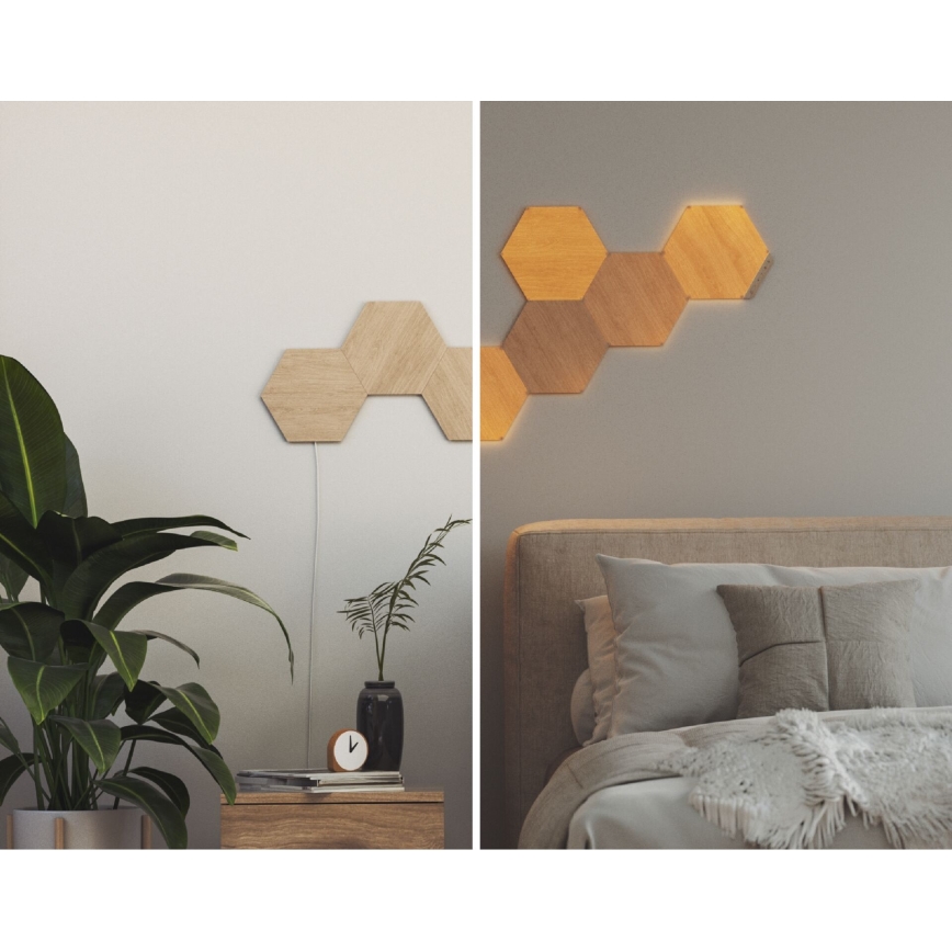 Nanoleaf - SET 3x LED Dimmable panel HEXAGONS LED/2W/230V Wi-Fi