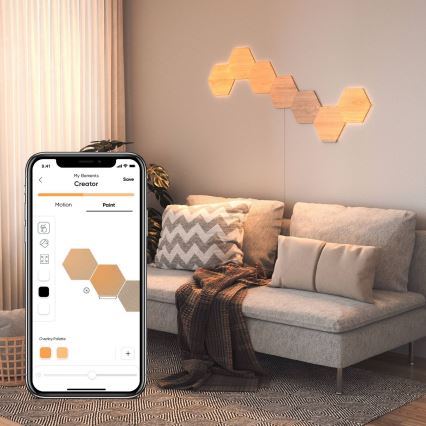Nanoleaf - SET 3x LED Dimmable panel HEXAGONS LED/2W/230V Wi-Fi