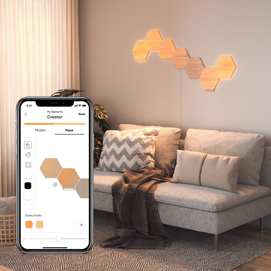 Nanoleaf - SET 3x LED Dimmable panel HEXAGONS LED/2W/230V Wi-Fi