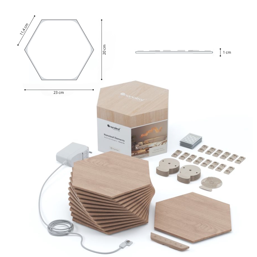 Nanoleaf - SET 13x LED Dimmable panel HEXAGONS LED/2W/230V Wi-Fi