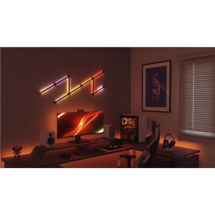 Nanoleaf - Set of rail covers LINES 9 pcs black matte