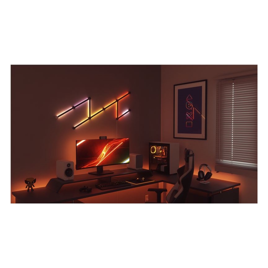 Nanoleaf - Set of rail covers LINES 9 pcs black matte