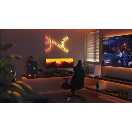 Nanoleaf - SET 9x LED RGBW Dimmable rail LINES LED/2W/230V 1200-6000K Wi-Fi