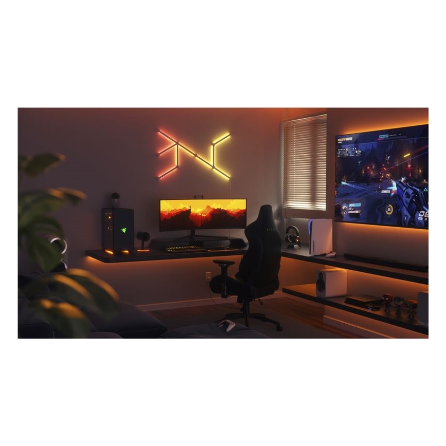 Nanoleaf - SET 9x LED RGBW Dimmable rail LINES LED/2W/230V 1200-6000K Wi-Fi
