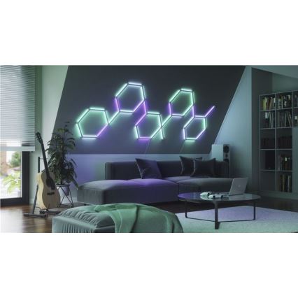 Nanoleaf - SET 9x LED RGBW Dimmable rail LINES LED/2W/230V 1200-6000K Wi-Fi