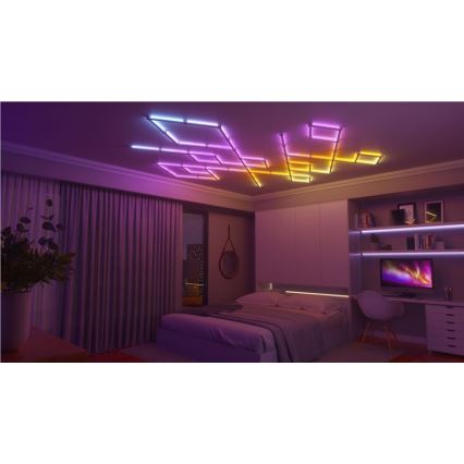 Nanoleaf - SET 9x LED RGBW Dimmable rail LINES LED/2W/230V 1200-6000K Wi-Fi