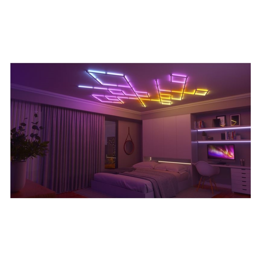 Nanoleaf - SET 9x LED RGBW Dimmable rail LINES LED/2W/230V 1200-6000K Wi-Fi