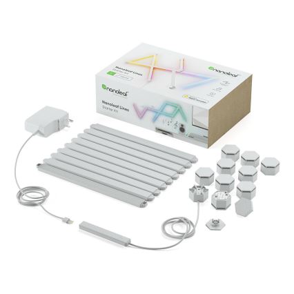 Nanoleaf - SET 9x LED RGBW Dimmable rail LINES LED/2W/230V 1200-6000K Wi-Fi