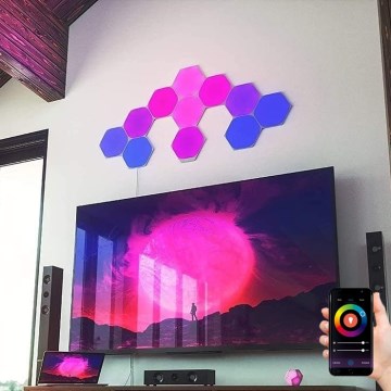 Nanoleaf - SET 15x LED RGB Dimmable panel LED/2W/230V 1200-6500K Wi-Fi