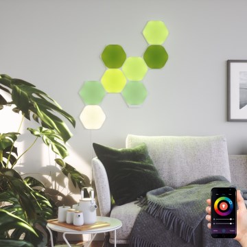 Nanoleaf - SET 9x LED RGB Dimmable panel SHAPES HEXAGON LED/2W/230V 1200-6500K Wi-Fi