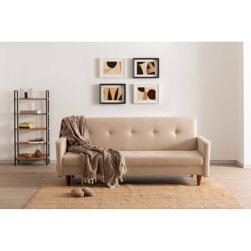 NARA two-seater sofa, cream/beige