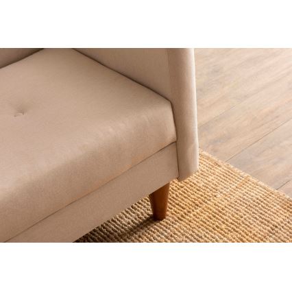 NARA two-seater sofa, cream/beige