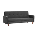 NARA Two-Seater Sofa in Dark Grey