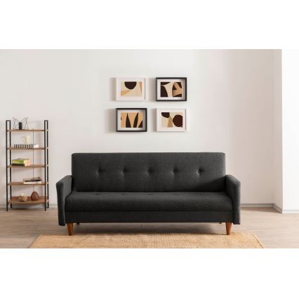 NARA Two-Seater Sofa in Dark Grey