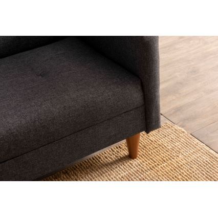 NARA Two-Seater Sofa in Dark Grey
