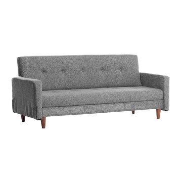 NARA Two-Seater Sofa in Light Grey