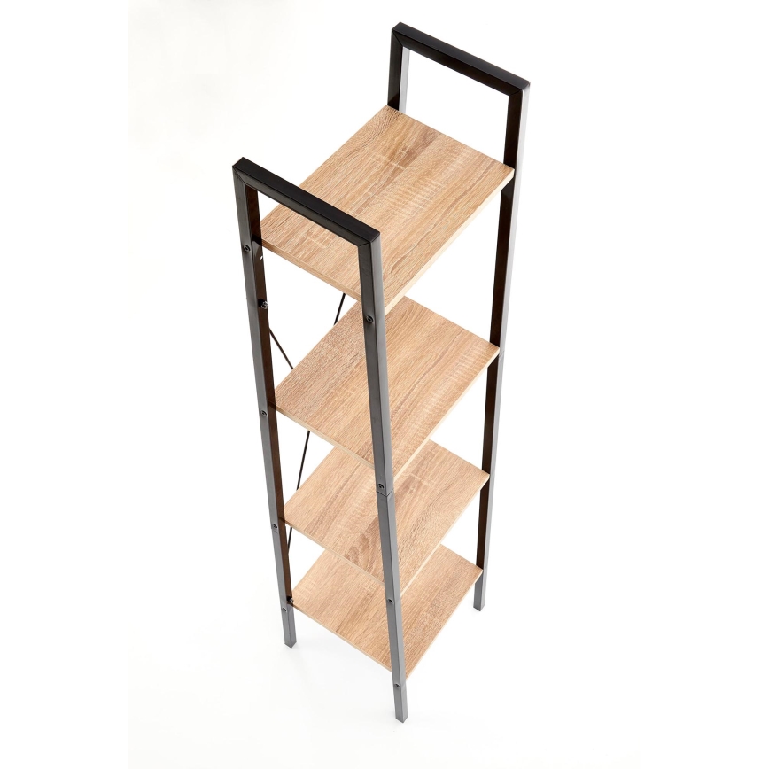 NARVIK Bookcase 148 x 34 cm – Black / Sonoma Oak