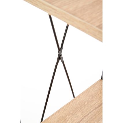 NARVIK Bookcase 148 x 34 cm – Black / Sonoma Oak