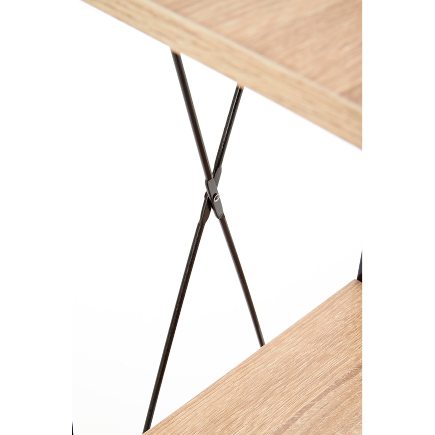 NARVIK Bookcase 148 x 34 cm – Black / Sonoma Oak