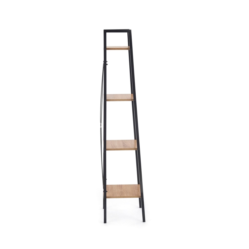 NARVIK Bookcase 148 x 34 cm – Black / Sonoma Oak