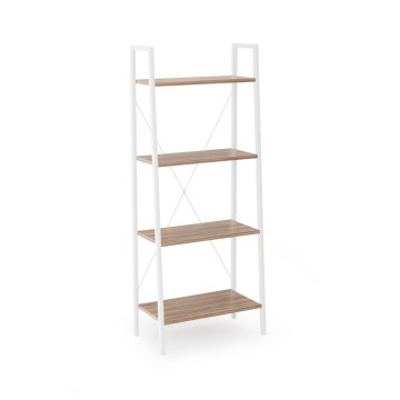 NARVIK Bookcase 148 x 60 cm, White / Sonoma Oak