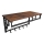 NATE Wall-Mounted Coat Rack with Shelf — Brown/Black